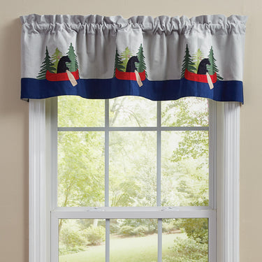 Boundary Waters Appliqued Valance 14